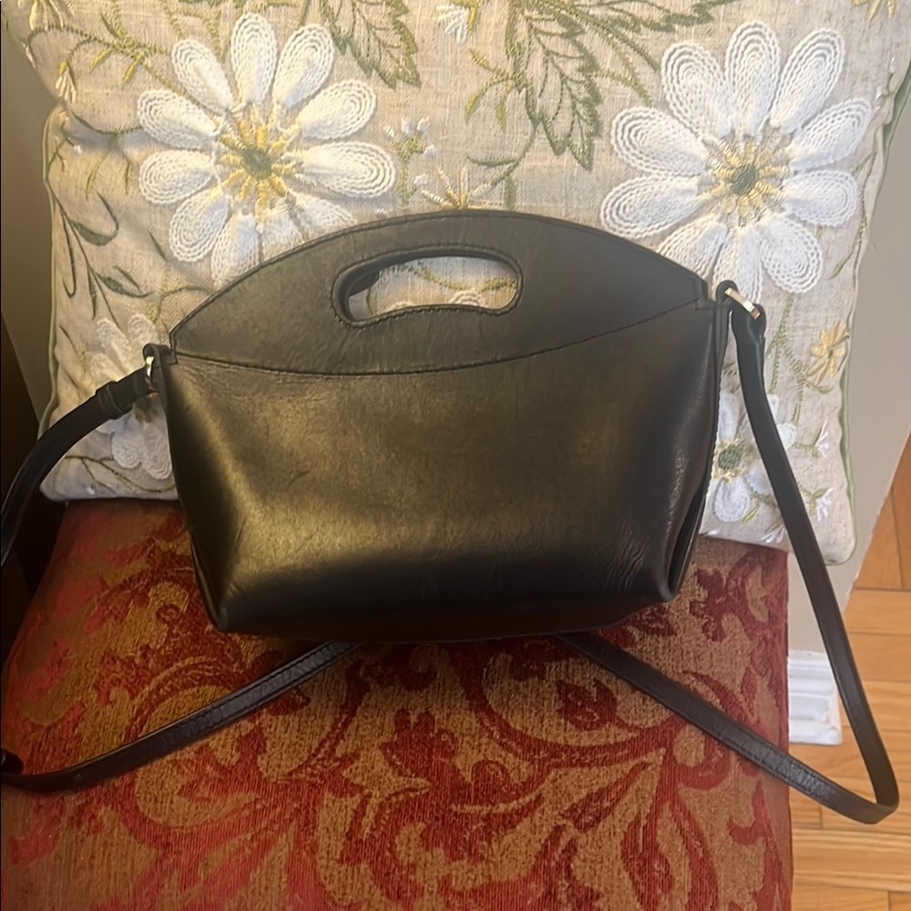Massimo Dutti leather crossbody bag